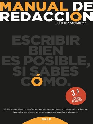 cover image of Manual de redacción